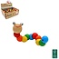 Houten rups 18.5x4cm