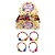 Houten armbandje smiley 16cm assorti kleuren