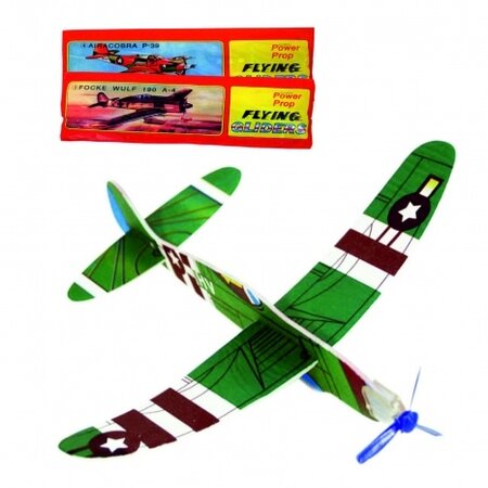 Zweefvliegtuigje Glider 48 stuks in display