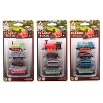 Locomotief speelset Die-Cast 4 soorten 4delig Pullback