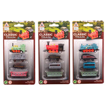 Locomotief speelset Die-Cast 4 soorten 4delig Pullback