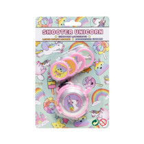 Disc Shooter Eenhoorn op blister 13x17.5cm