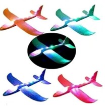 Foam large airplane 48cm with light 4ass.
