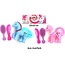Pony met haar 6cm, met accessoires. 2 assorti.