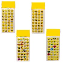 Aufkleber 3D Smiley 4fach sortiert
