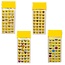 Aufkleber 3D Smiley 4fach sortiert