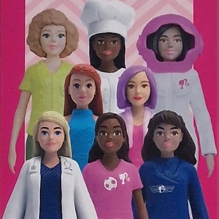 Mattel - Barbie Figuren 13x5x3,5cm in Box 8sort. Sammlerfiguren