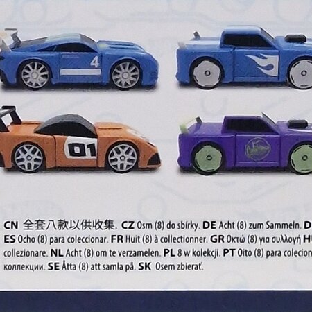 Mattel - Hot Wheels Mix&Match 10x4x4cm in Box 8 sortiert
