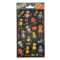 Funny Products Stickerbogen Roboter 20x10cm