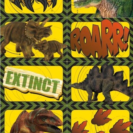 Funny Products Aufkleberbogen Dino 20x10cm
