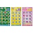 3D stickers with glitter 12pcs. 3 assorted