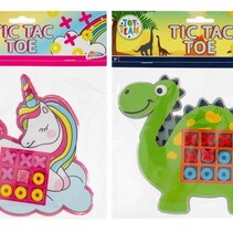 Tic tac toe Unicorn / dino 2 assorti.