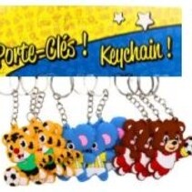 Sleutelhanger 5cm Voet 3ass.