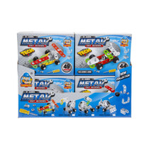 Build your own metal race car, 4-part. 9x12x3cm