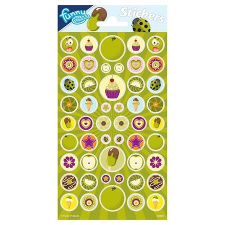 Funny Products sticker sheet apple with scent 19x10cm