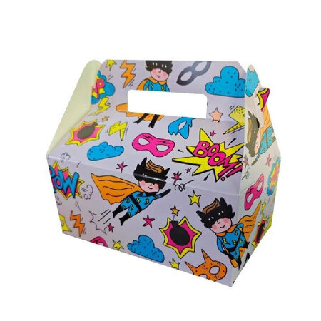 Menübox Super Hero LEBENSMITTELSICHER 22,5x12x9,5cm