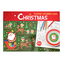 Malen Sie Ihr eigenes Weihnachtstischset 12 Stück