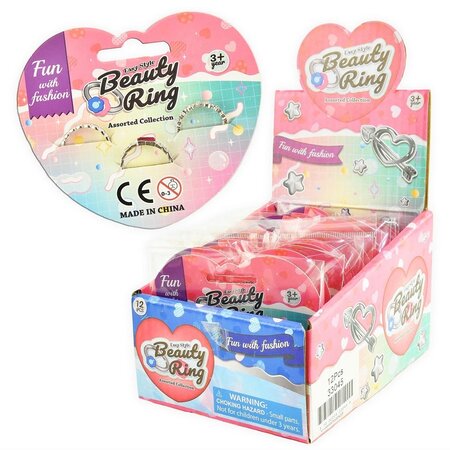 Beauty ring 3pcs assorted in bag, 2cm