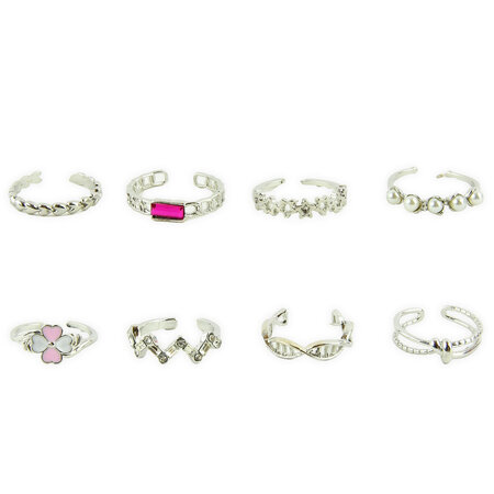 Beauty ring 3pcs assorted in bag, 2cm