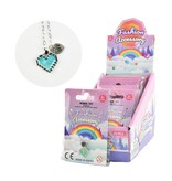 Necklace with heart, 6 pieces.