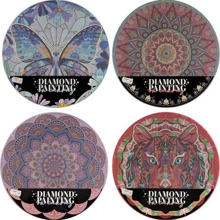 Diamont painting ronde steentjes 4 assorti 30cm