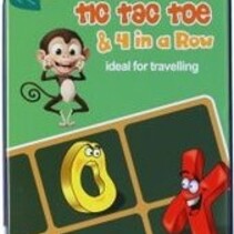 Metal Game 18x10cm - Tic, Tac, Toe & 4 in a row