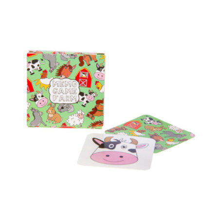 Mini memo game farm, 28cards, 5x5cm