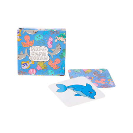 Mini memo game sea animals, 28cards, 5x5cm