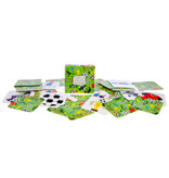 Mini memo game voetbal, 28cards, 5x5cm