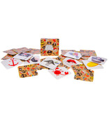 Mini memo game piraat 28cards, 5x5cm