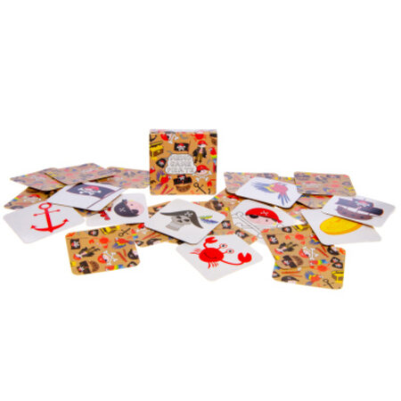 Mini memo game piraat 28cards, 5x5cm