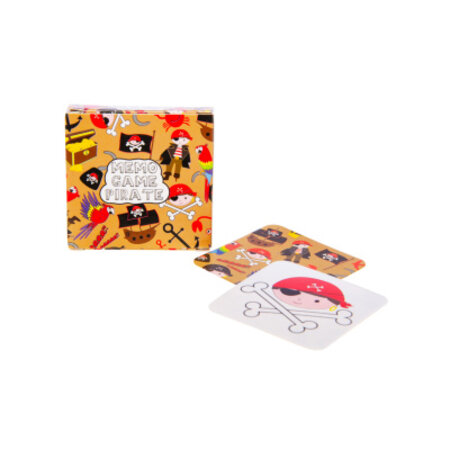 Mini memo game piraat 28cards, 5x5cm