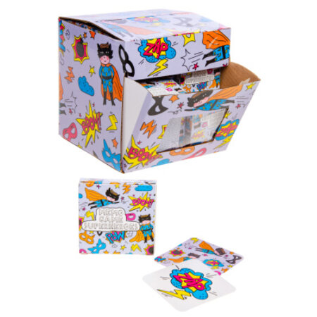 Mini memo game superhero, 28cards, 5x5cm
