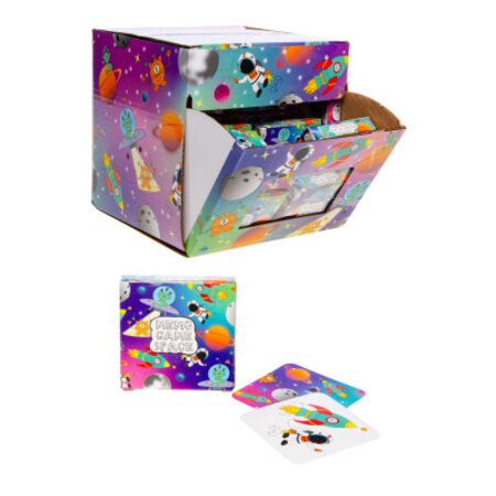 Mini memo game space, 28cards, 5x5cm