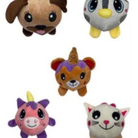 Plush Ø10cm Animal Babies 5ass.