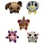Plush Ø10cm Animal Babies 5ass.