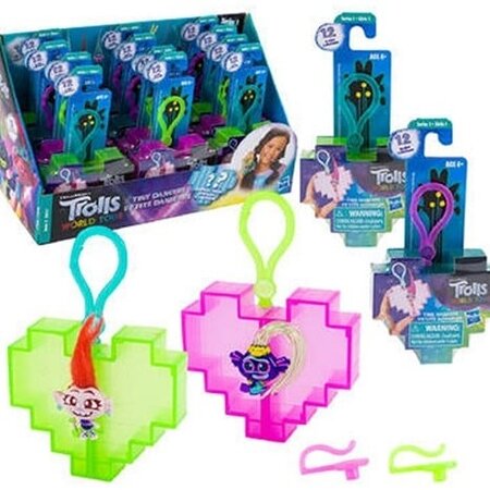 Trolls 7x8,5cm Tiny Dancers Taschenclip sortiert.