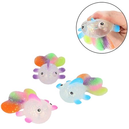 Squeeze rainbow 13cm Fish 6 assorted