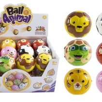 Animal balls 6cm soft 24 in display