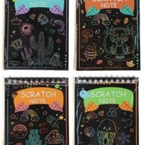 Scratch 14x10cm Notizbuch 4sort.