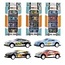 Die cast 6cm car set 4 pieces in blister box