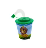 3D Drinking Cup with Lid and Straw - Wild Animals