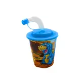 3D Drinking Cup with Lid and Straw - Wild Animals