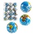 World globe balls 6.3cm soft 12 in bag