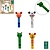 Houten fluitje dieren 4 assorti, 7cm
