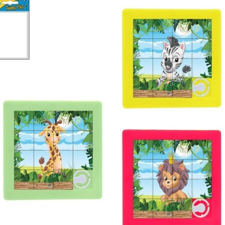 Sliding puzzle 8cm Animals