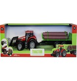 Tractor Rood + trailer 52cm