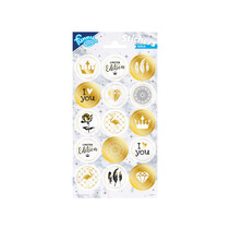 Funny Products sticker sheet Gold 20x10cm