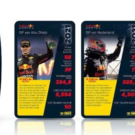 Red Bull Racing Kaartspel in luxe glimmende doos 13x12x3cm