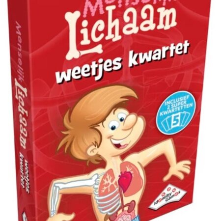 Menselijk Lichaam Kwartet voor kinderen 13x10x3cm